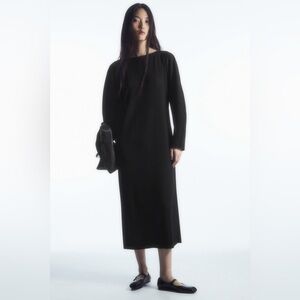 strapless open back dress The Chloe Dress in Black Silk Dupioni Black / Xs main image 0